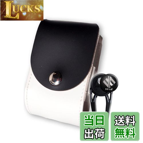 【送料無料】FOLG ゴルフボールケース グリーンフォーク マーカー セット 【ベルトに簡単取付】 ボール2個収納 PUレザー (グリーンフォークセット)