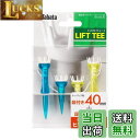 【送料無料】Tabata(タバタ) ゴルフ ティー 紐付き プラスチックティー 段付 リフトティー STツイン 40mm 2セット入x2 GV1414 40