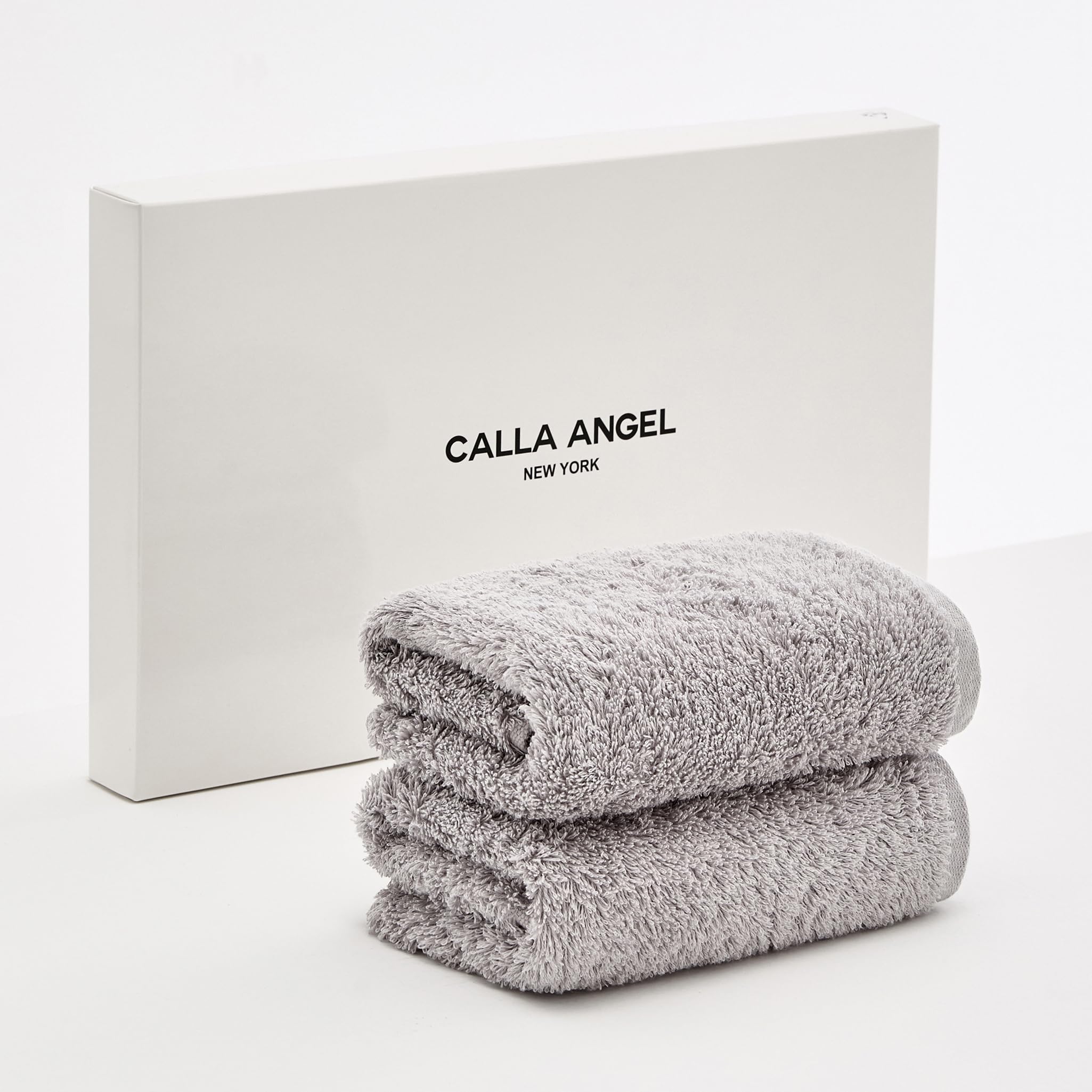 【送料無料】Calla Angel New York【エジプト超長綿GIZA86 100%】高級フェイスタオル 2枚組 ふわふわ甘..