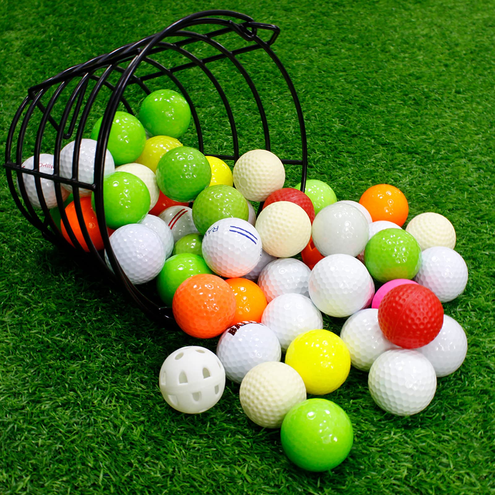 【送料無料】Crestgolf ボール かごゴルフかご 50ボールゴルフ練習用 ボールケース...