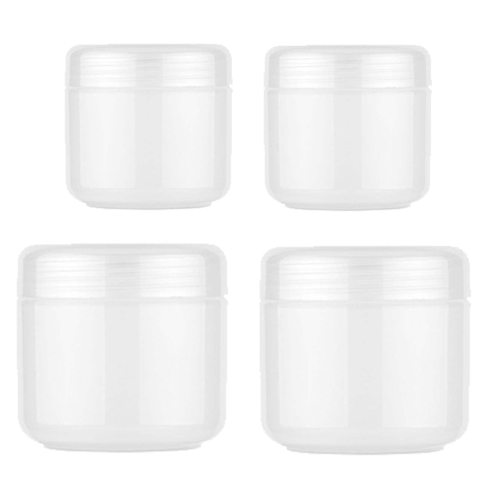【送料無料】PAVIKEトラベルクリーム容器【4個入り】クリームケース 詰め替え容器 旅行 空のフェイスクリーム容器 サンプル、クリーム、ローション、フレグランスなどの詰め替え用フタ付き化粧品容器