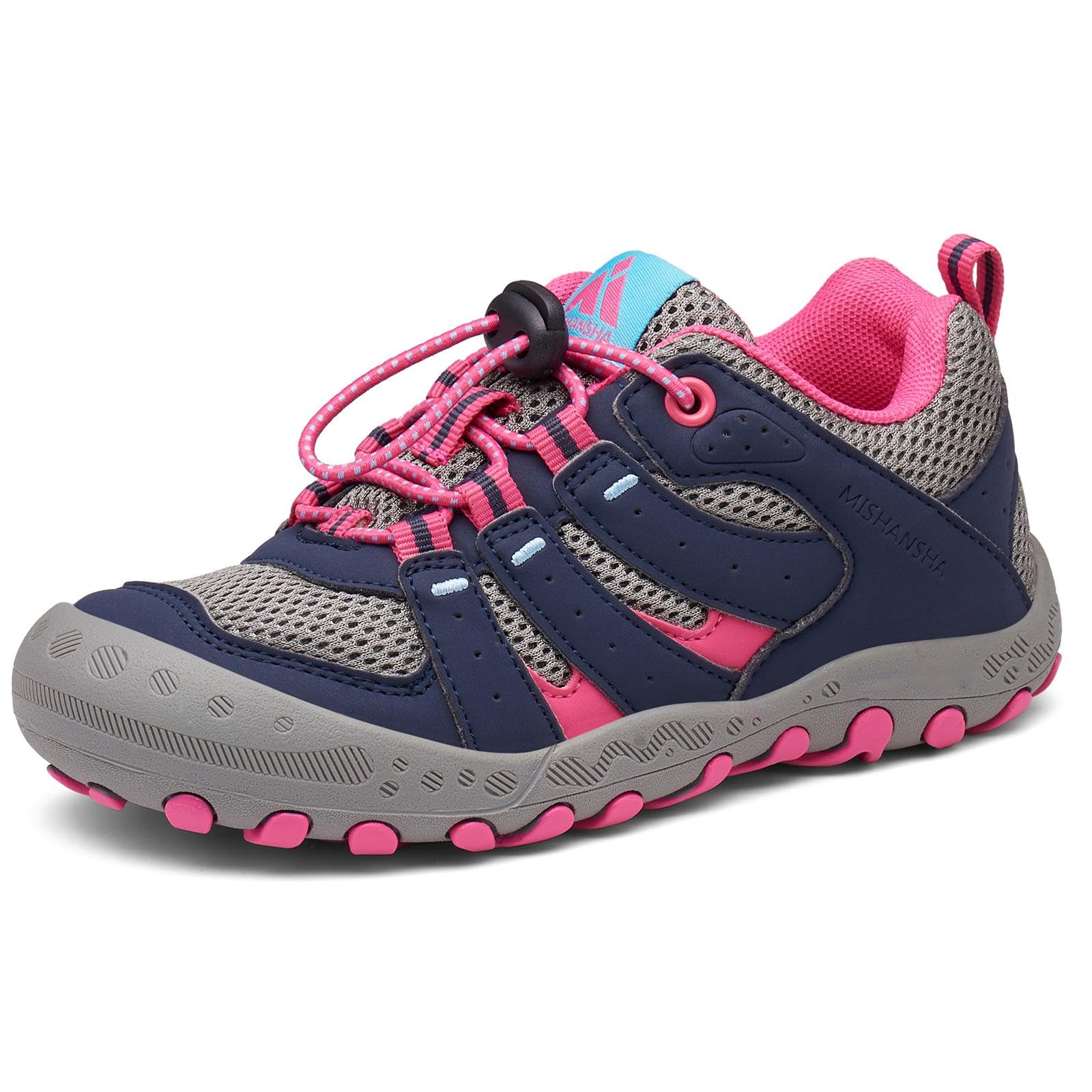 【送料無料】[Mishansha] 女の子 スニーカー キッズ 運動靴 ガールズ アウトドア スポーツシューズ 子供靴 軽量 防滑 通園 通学 21.0cm