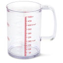 貝印 KAI 液だれしにくい どこでも注げる 耐熱 計量カップ 500ml 食洗機対応 クリア KAI KITCHEN 日本製 DH8126