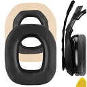【送料無料】Geekria イヤーパッド QuickFit プロテインレザー 互換性 ヘッドバンパッド Astro A40 TR A50 ヘッドホンに対応 パッド イヤークッション/イヤーカップ (ブラック)