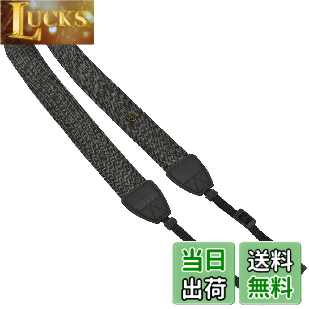 【送料無料】Dhana Style（ダナスタイル） カメラ ネック ストラップ ショルダー ストラップ ベルト 一眼レフ ミラーレス コンパクト デジカメ ヴィンテージ ボヘミアン スタイル Type: NS-CV (GRAY)