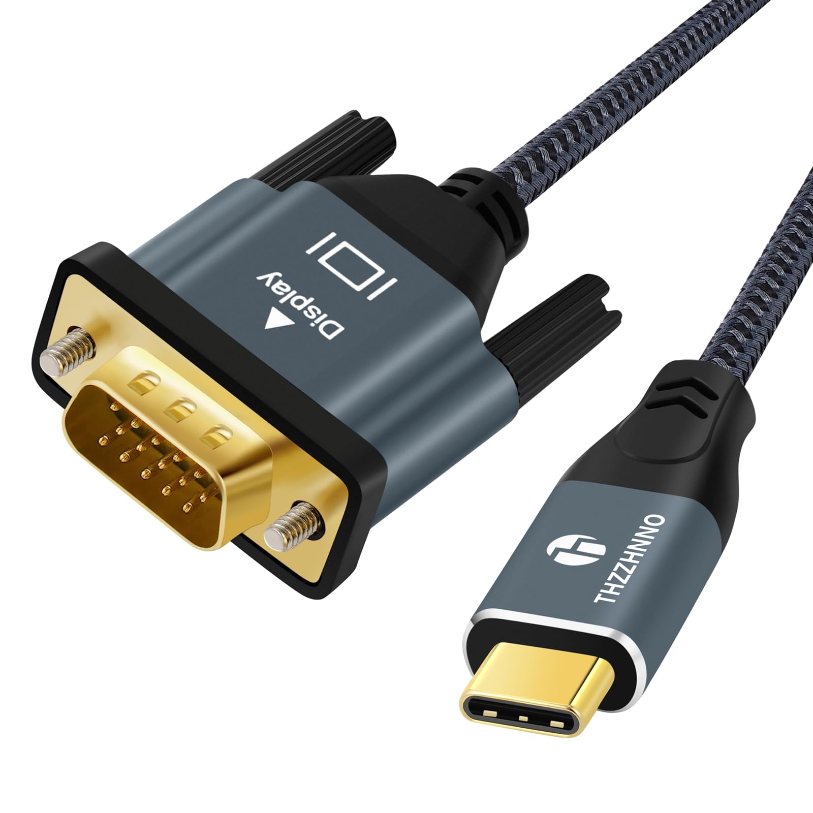 Rakuten - 【送料無料】Thzzhnno USB C-VGA 色：グレー、サイズ：3M