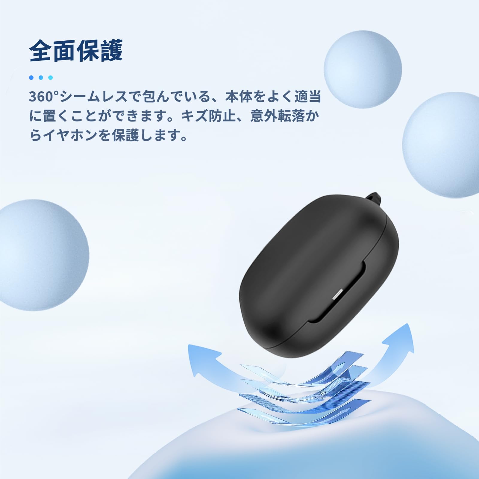 【送料無料】Shokz OpenFit 2/Air 用 ケース カバー 色：ブラック、サイズ：Shokz OpenFit 2 clickworks-10185850 LUCKS サンプル画像3