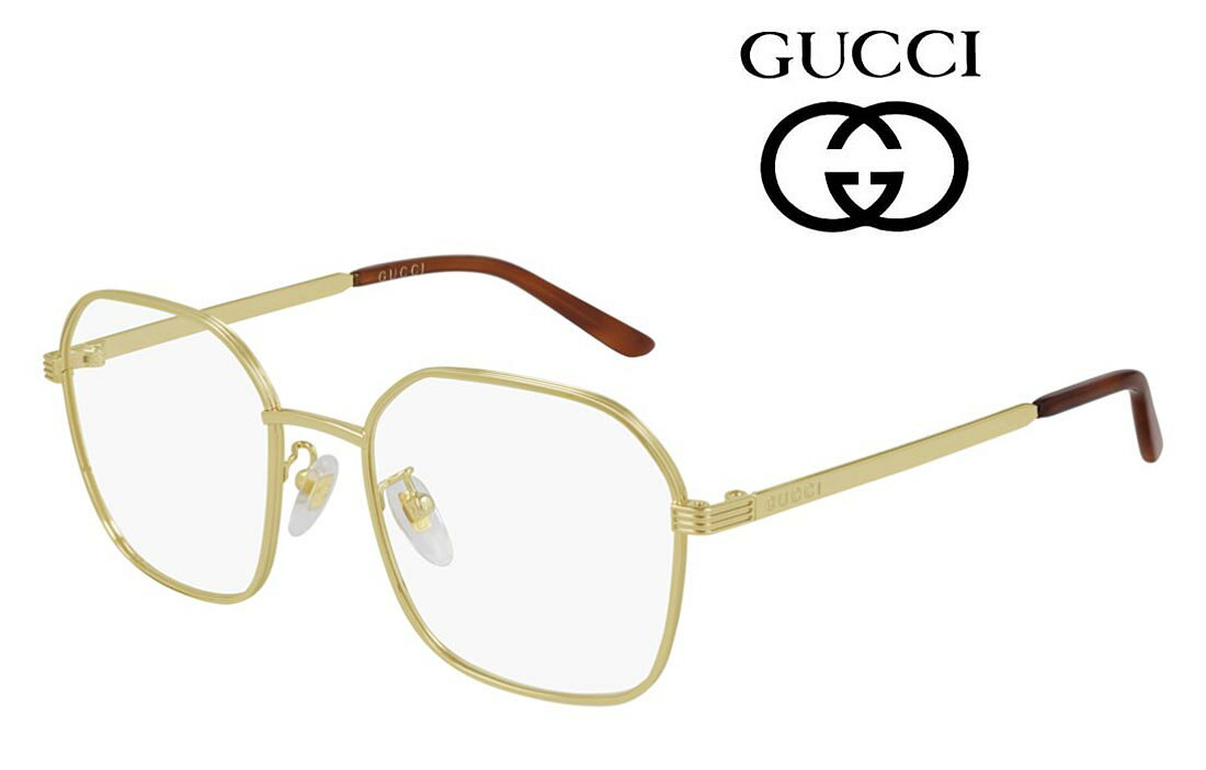 GUCCI(グッチ) メガネフレーム ゴールド色 品番GG0946OA-002 2021年新作 高級ブランド メンズ レディース【眼鏡サングラス専門店クリエンテ】