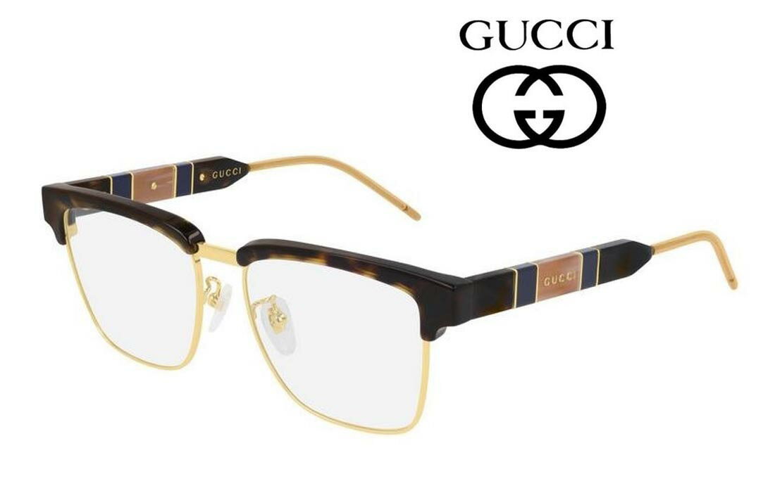 GUCCI(グッチ) メガネフレーム ハバナ色 品番GG0605O-002 2020年新作 高級ブランド メンズ レディース【眼鏡サングラス専門店クリエンテ】