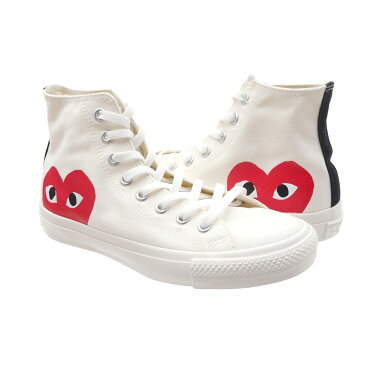 PLAY COMME des GARCONS プレイ コムデギャルソン x CONVERSE コンバース ALL STAR HI PCDG オールスター シューズ スニーカー WHITE 291002210260x【新品】 フットウェア