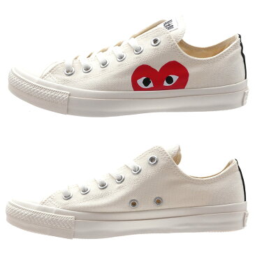 PLAY COMME des GARCONS プレイ コムデギャルソン x CONVERSE コンバース ALL STAR OX PCDG オールスター シューズ スニーカー WHITE 291002211260x【新品】 フットウェア