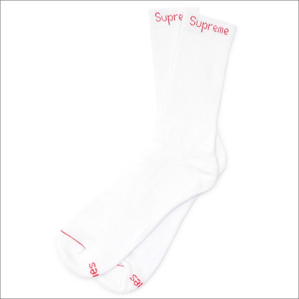 正規品・本物保証 シュプリーム SUPREME Hanes Crew Socks 1足 単品 バラ売り WHITE 290003826910+ グッズ