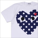 PLAY COMME des GARCONS プレイ コムデギャルソン MENS DOT HEART TEE Tシャツ WHITE 200007704050x【新品】 半袖Tシャツ