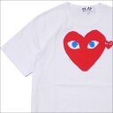 KiE{ۏ PLAY COMME des GARCONS vC RfM\ MENS BLUE EYE HEART PRINT TEE TVc WHITExRED 200007771040xyViz TVc