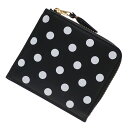 KiE{ۏ Vi RfM\ Wallet COMME des GARCONS POLKA DOTS PRINTED ZIP Wallet EHbg z BLACK ubN  Y fB[X ObY