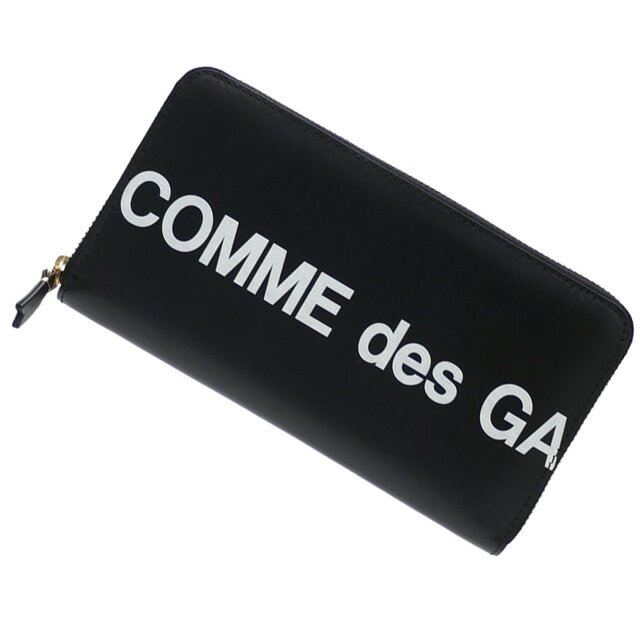 新品 コムデギャルソン COMME des GARCONS Huge Logo Long Wallet 長財布 BLACK ブラック 黒 メンズ レディース グッズ 39ショップ