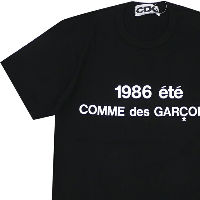 楽天CliffEdgeR正規品・本物保証 新品 コムデギャルソン CDG COMME des GARCONS STAFF COAT PRINT TEE Tシャツ BLACK ブラック 黒 メンズ 半袖Tシャツ