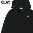 正規品 本物保証 新品 プレイ コムデギャルソン PLAY COMME des GARCONS MENS JERSEY RED HEART PULLOVER PARKA パーカー BLACK ブラック 黒 メンズ SWT/HOODY