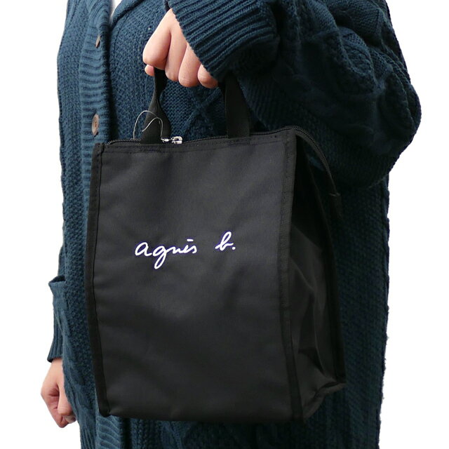 楽天CliffEdgeR正規品・本物保証 新品 アニエスベー アンファン agnes b. ENFANT 保冷ランチバッグ BLACK ブラック 黒 レディース グッズ