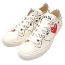 正規品 本物保証 新品 プレイ コムデギャルソン PLAY COMME des GARCONS x コンバース CONVERSE ALL STAR OX PCDG オールスター スニーカー WHITE ホワイト 白 メンズ レディース フットウェア