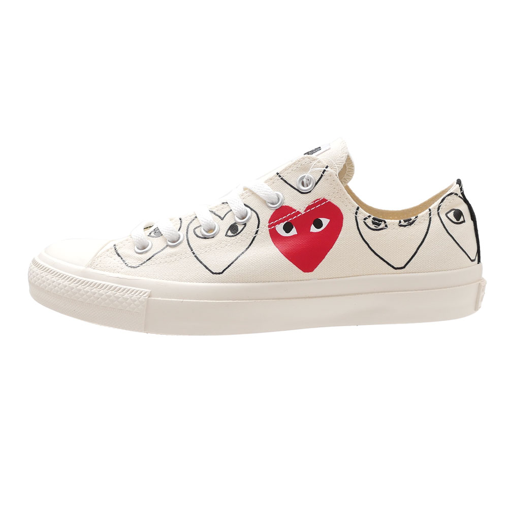 新品 プレイ コムデギャルソン PLAY COMME des GARCONS x コンバース CONVERSE ALL STAR OX PCDG オールスター スニーカー WHITE ホワイト 白 メンズ レディース フットウェア 39ショップ