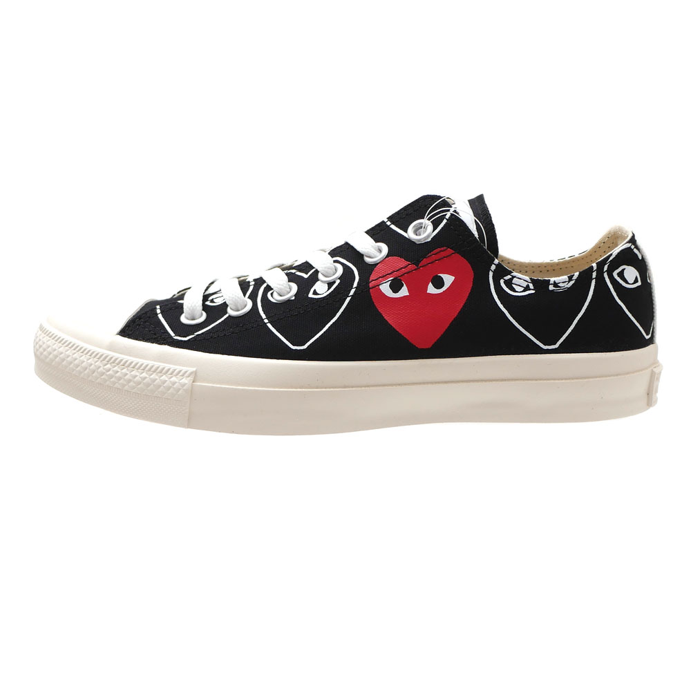 新品 プレイ コムデギャルソン PLAY COMME des GARCONS x コンバース CONVERSE ALL STAR OX PCDG オールスター スニーカー BLACK ブラック 黒 メンズ レディース フットウェア 39ショップ