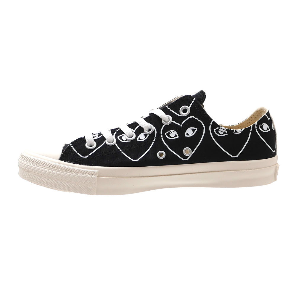 新品 プレイ コムデギャルソン PLAY COMME des GARCONS x コンバース CONVERSE ALL STAR OX PCDG オールスター スニーカー BLACK ブラック 黒 メンズ レディース フットウェア 39ショップ