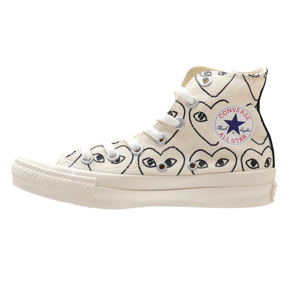 新品 プレイ コムデギャルソン PLAY COMME des GARCONS x コンバース CONVERSE ALL STAR HI PCDG オールスター スニーカー WHITE ホワイト 白 メンズ レディース フットウェア 39ショップ