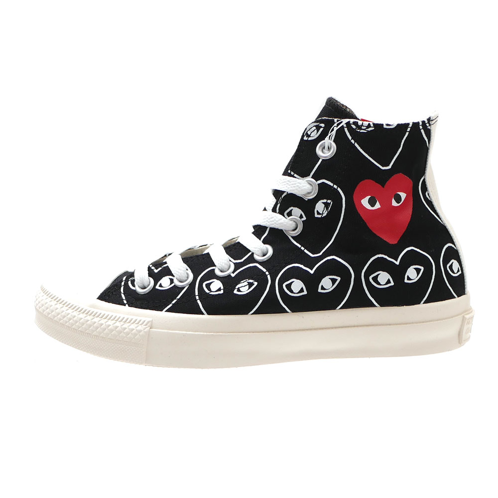 新品 プレイ コムデギャルソン PLAY COMME des GARCONS x コンバース CONVERSE ALL STAR HI PCDG オールスター スニーカー BLACK ブラック 黒 メンズ レディース フットウェア 39ショップ