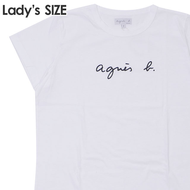 楽天CliffEdgeR正規品・本物保証 新品 アニエスベー agnes b. TS ロゴ Tシャツ WHITE ホワイト 白 レディース 半袖Tシャツ