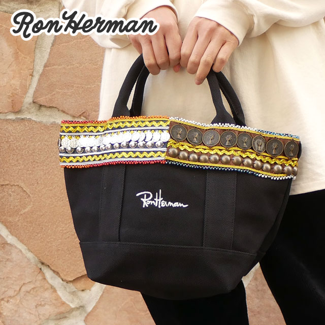 正規品 本物保証 新品 ロンハーマン Ron Herman 国内1店舗限定 Coin Tote Bag コイン トートバッグ BLACK ブラック 黒 メンズ レディース グッズ