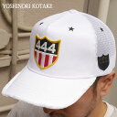 KiE{ۏ Vi VmR^P YOSHINORI KOTAKE EMBLEM 444LOGO MESH CAP Lbv WHITE zCg  Y fB[X wbhEFA