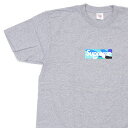 正規品・本物保証 新品 シュプリーム SUPREME x エミリオ・プッチ Emilio Pucci Box Logo Tee ボックスロゴ Tシャツ GRAYxBLUE メンズ 半袖Tシャツ