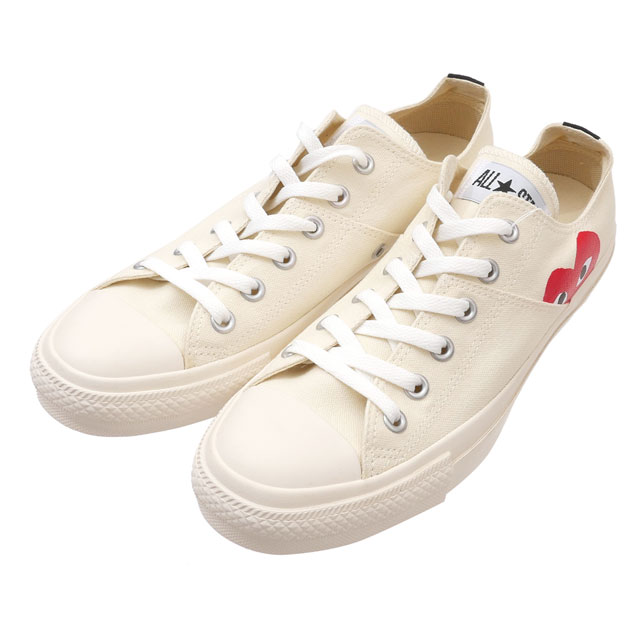 新品 プレイ コムデギャルソン PLAY COMME des GARCONS x コンバース CONVERSE ALL STAR OX PCDG オールスター スニーカー WHITE ホワイト 白 メンズ レディース フットウェア 39ショップ