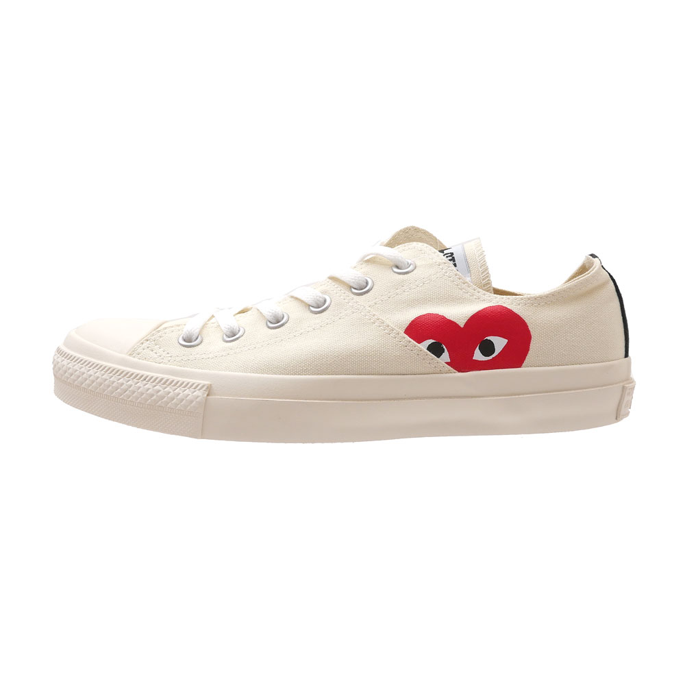 新品 プレイ コムデギャルソン PLAY COMME des GARCONS x コンバース CONVERSE ALL STAR OX PCDG オールスター スニーカー WHITE ホワイト 白 メンズ レディース フットウェア 39ショップ