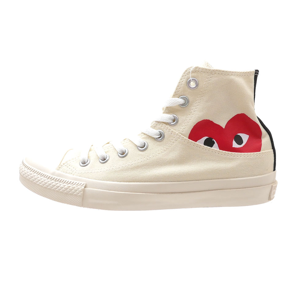 新品 プレイ コムデギャルソン PLAY COMME des GARCONS x コンバース CONVERSE ALL STAR HI PCDG オールスター スニーカー WHITE ホワイト 白 メンズ レディース フットウェア 39ショップ