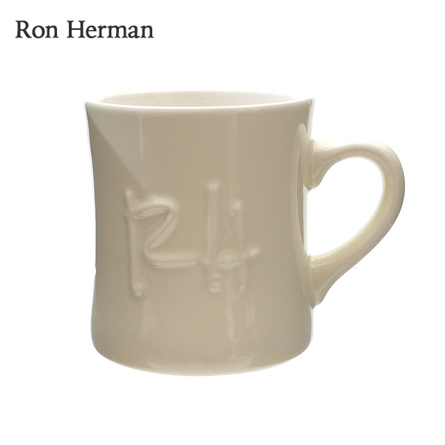 楽天CliffEdgeR正規品・本物保証 新品 ロンハーマン Ron Herman Emboss Logo Mug マグカップ OFF WHITE オフホワイト 白 メンズ レディース グッズ