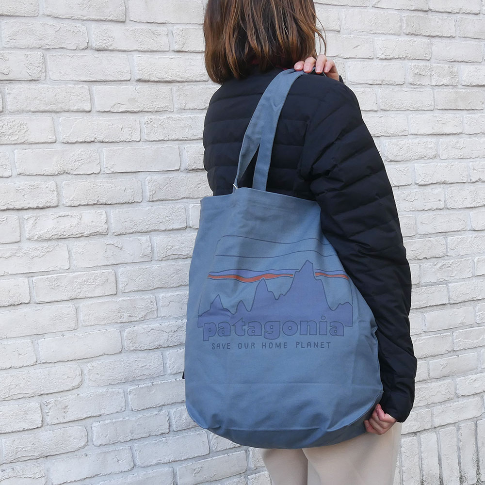 新品 パタゴニア Patagonia Market Tote マーケットトートバッグ エコバッグ '73 Skyline Plume Grey SKGY 59280 メンズ レディース グッズ 39ショップ