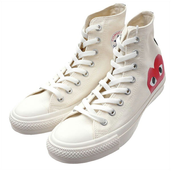 楽天CliffEdgeR正規品・本物保証 新品 プレイ コムデギャルソン PLAY COMME des GARCONS x コンバース CONVERSE ALL STAR HI PCDG オールスター スニーカー WHITE ホワイト 白 メンズ レディース フットウェア