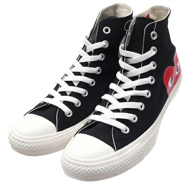 楽天CliffEdgeR正規品・本物保証 新品 プレイ コムデギャルソン PLAY COMME des GARCONS x コンバース CONVERSE ALL STAR HI PCDG オールスター スニーカー BLACK ブラック 黒 メンズ レディース フットウェア