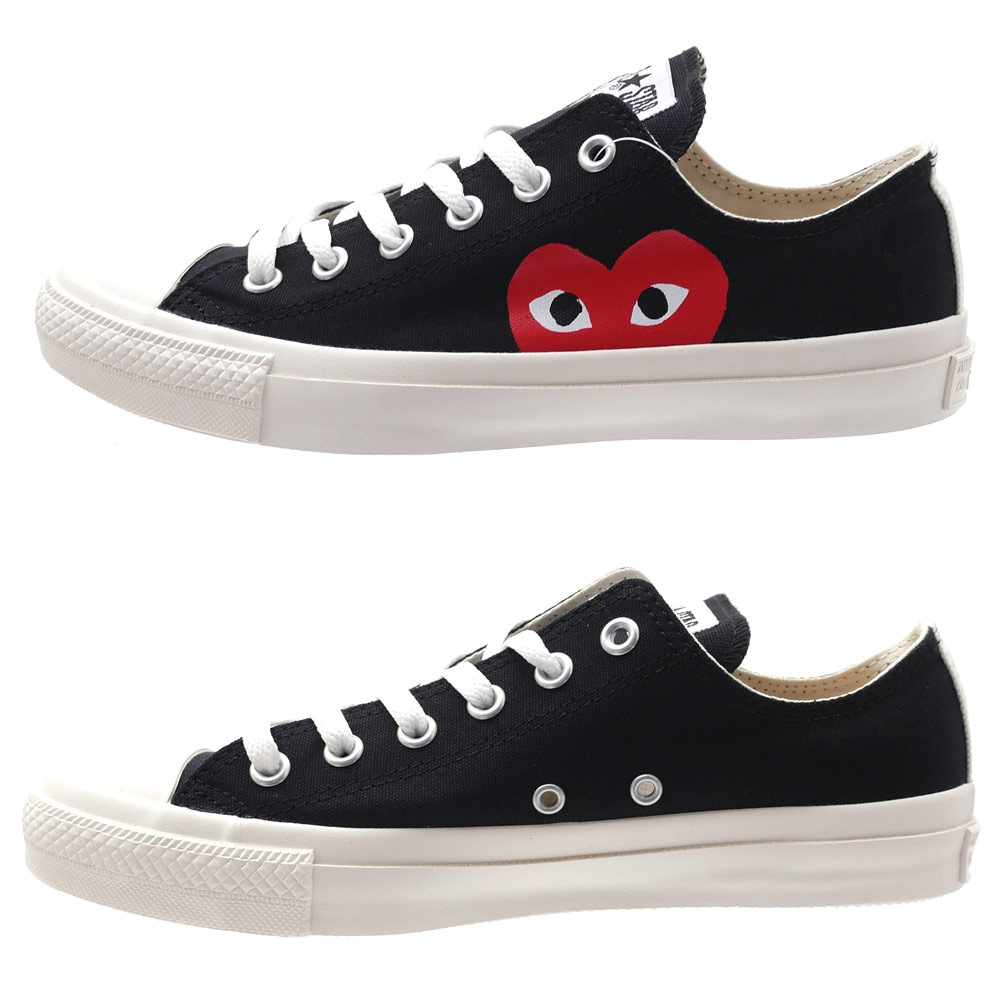 新品 プレイ コムデギャルソン PLAY COMME des GARCONS x コンバース CONVERSE ALL STAR OX PCDG オールスター スニーカー BLACK ブラック 黒 メンズ レディース 新作 フットウェア 39ショップ