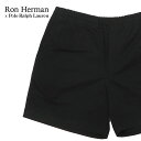 ロンハーマン 服 メンズ 【数量限定特別価格】 新品 ロンハーマン Ron Herman x ポロ・ラルフローレン POLO RALPH LAUREN Prepster Shorts ショーツ BLACK ブラック 黒 メンズ TOPS