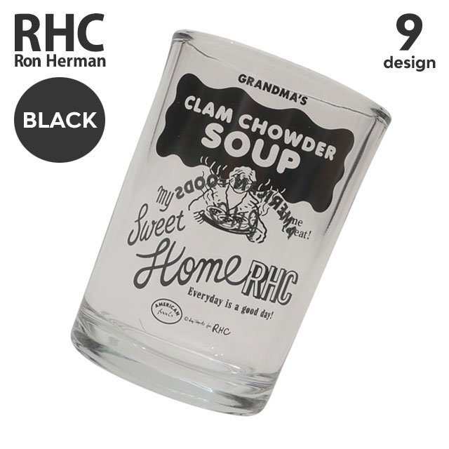 楽天CliffEdgeR正規品・本物保証 新品 ロンハーマン RHC Ron Herman AMERICAN FOODS アメリカンフーズ Glass グラス タンブラー BLACK ブラック 黒 メンズ レディース 290005737011～290005745011 グッズ