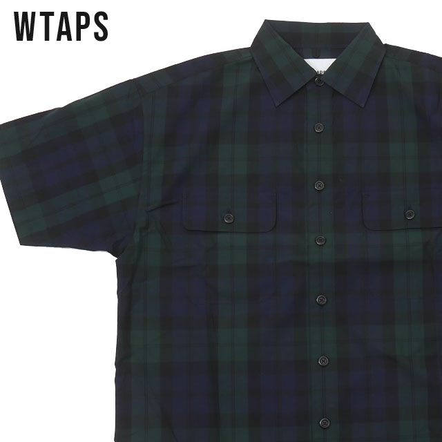 【数量限定特別価格】 新品 ダブルタップス WTAPS WCPO/SS/COTTON.BROADCLOTH.TEXTILE 半袖シャツ GREEN グリーン 緑 メンズ 221TQDT-SHM04 (W)TAPS TOPS