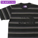 KiE{ۏ Vi UEm[XtFCX p[v[x THE NORTH FACE PURPLE LABEL Striped H/S Logo Tee TVc K(BLACK) NT3065N TVc