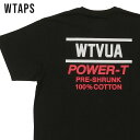 KiE{ۏ Vi _u^bvX WTAPS POWER-T SS TVc BLACK ubN  Y 22217OND-CSM01 (W)TAPS TVc