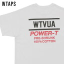 正規品 本物保証 新品 ダブルタップス WTAPS POWER-T SS Tシャツ WHITE ホワイト 白 メンズ 22217OND-CSM01 (W)TAPS 半袖Tシャツ