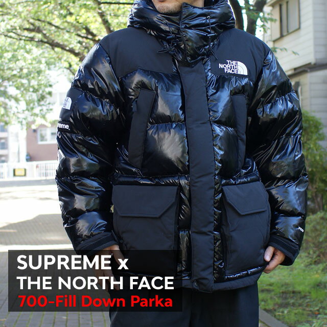 正規品・本物保証 新品 シュプリーム SUPREME x ザ ノースフェイス THE NORTH FACE 700-Fill Down Parka ダウン ジャケット BLACK ブラック 黒 メンズ OUTER