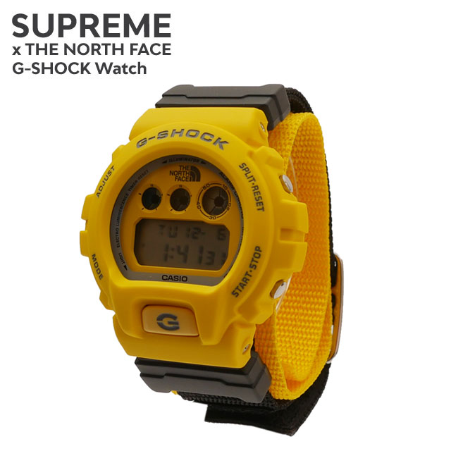 楽天CliffEdgeR正規品・本物保証 新品 シュプリーム SUPREME x ザ ノースフェイス THE NORTH FACE x カシオ CASIO G-SHOCK DW-6900 Gショック 腕時計 YELLOW イエロー メンズ レディース グッズ