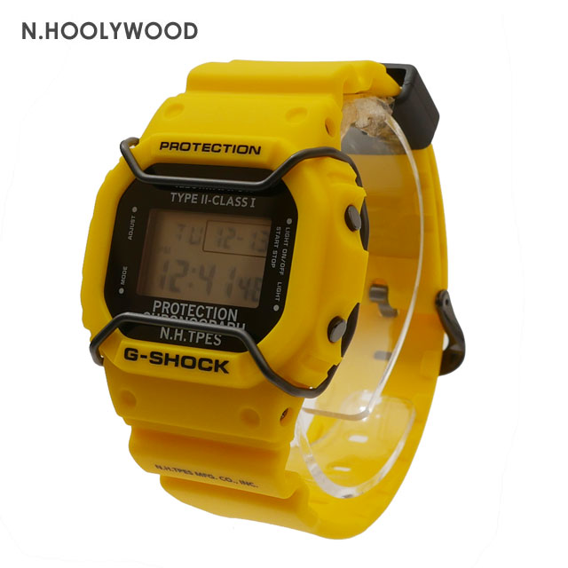 正規品 本物保証 新品 エヌハリウッド N.HOOLYWOOD x カシオ CASIO G-SHOCK ジーショック DW-5600NH22-9JR 腕時計 YELLOW イエロー 黄色 メンズ レディース グッズ